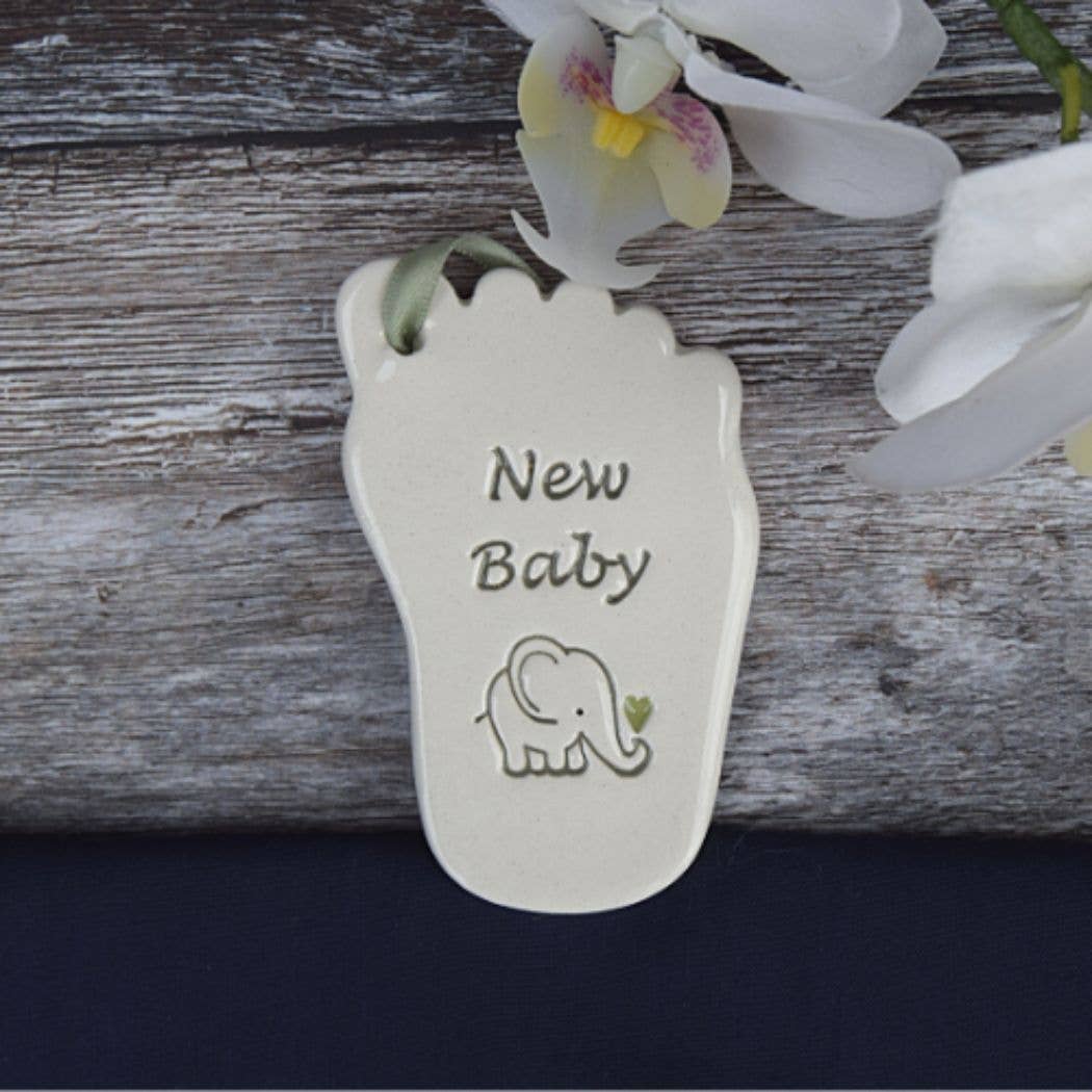 New Baby Foot - Handmade ceramic foot|Gifts of Wales 