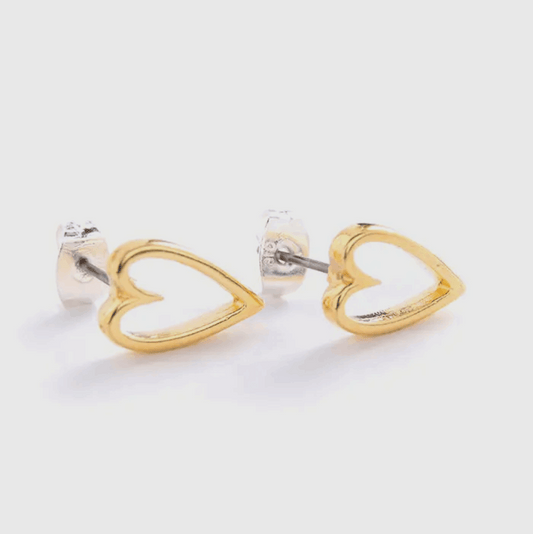 Open heart earrings