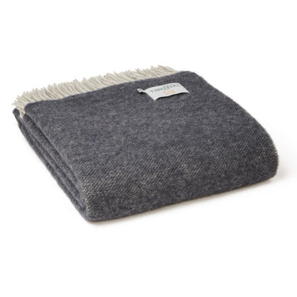 Orion blue reversible throw 