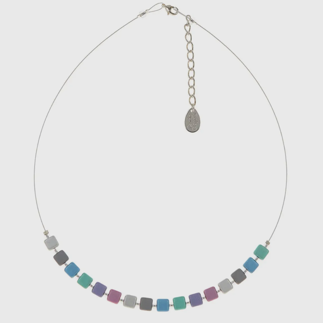 Pastel geo links necklace