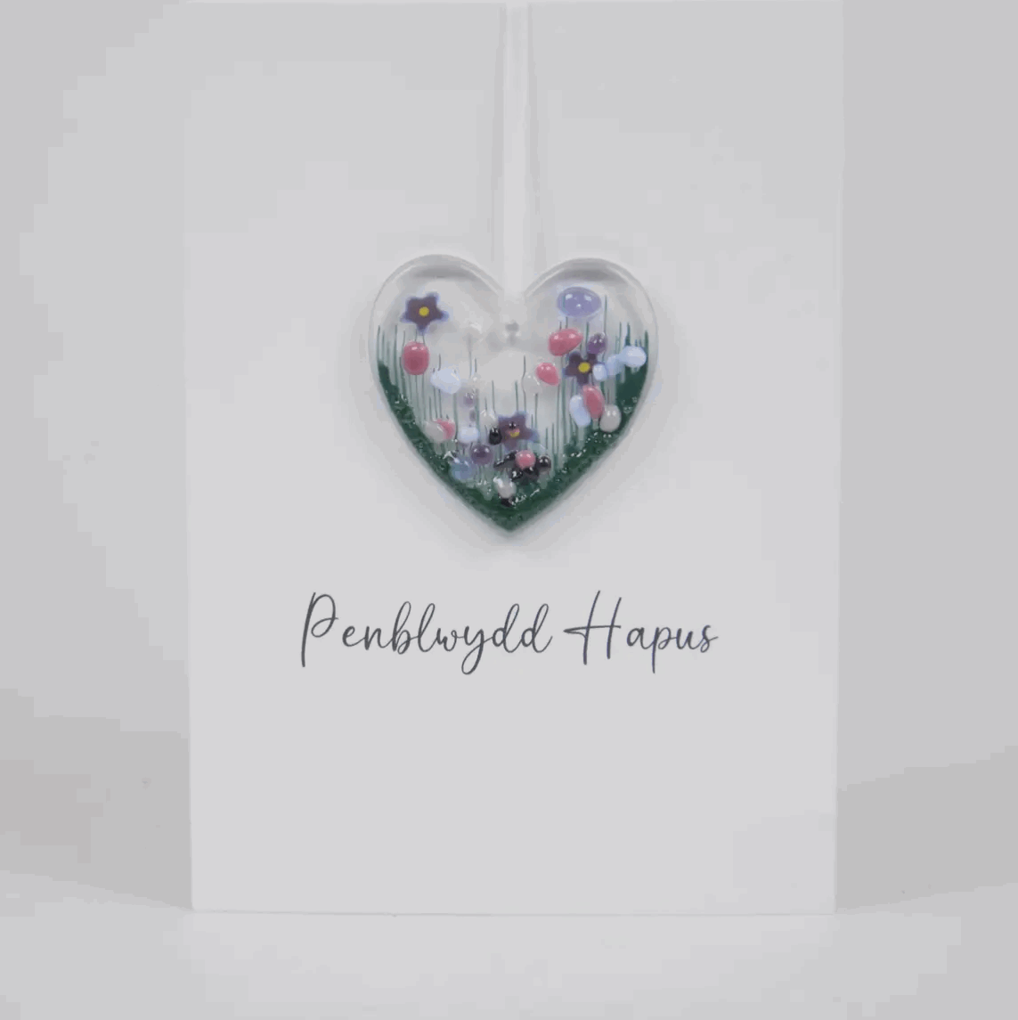 Penblwydd hapus decoration card 