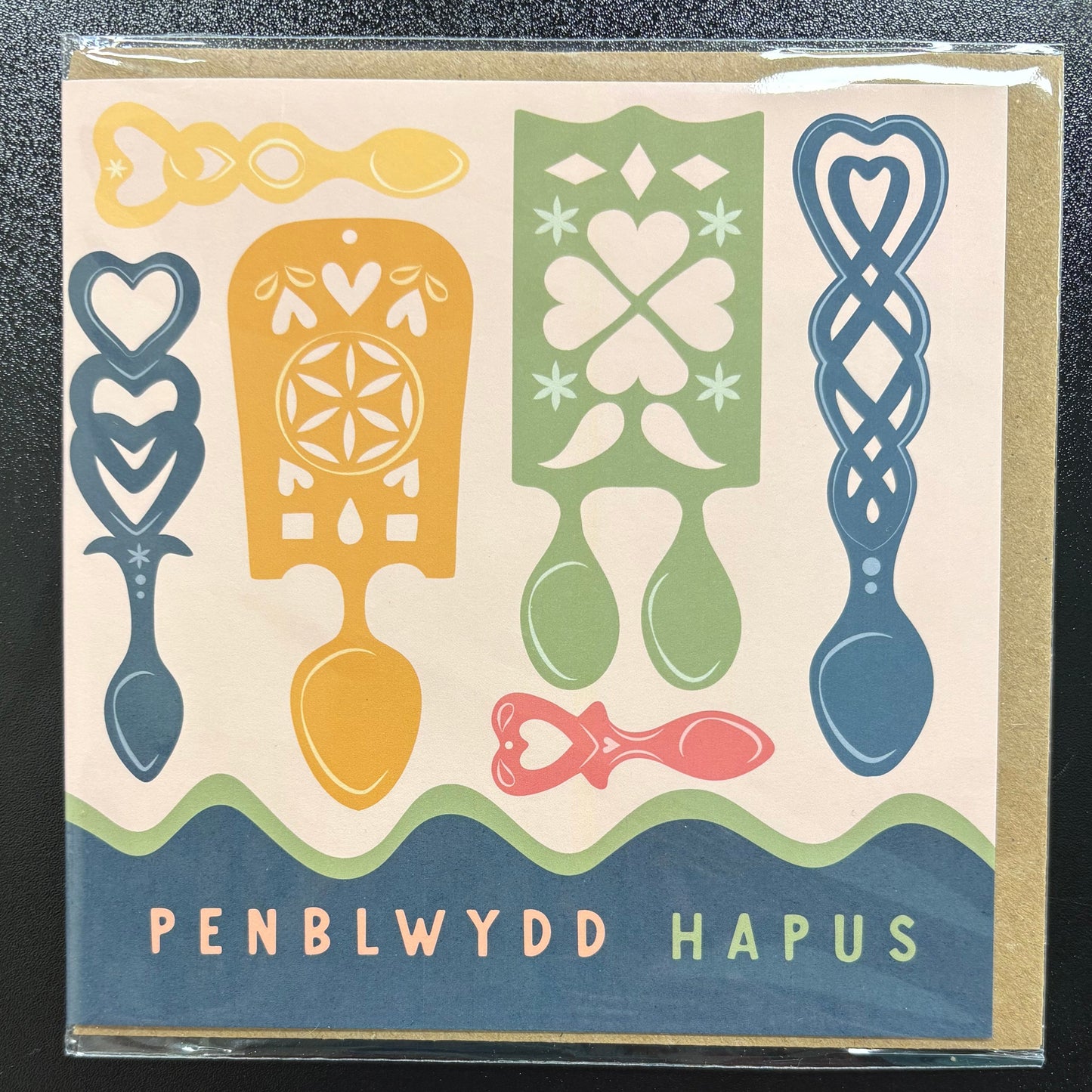 Penblwydd hapus lovespoon Card