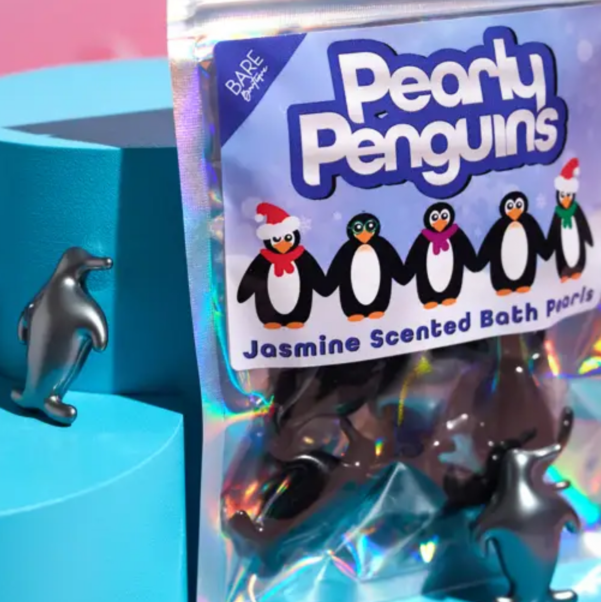 Penguin bath pearls
