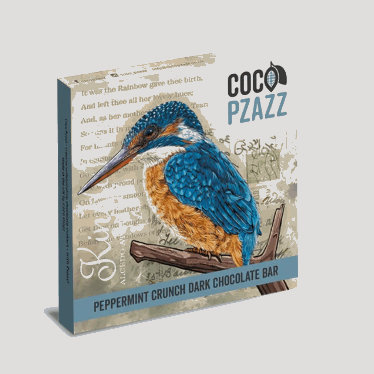 Peppermint crunch dark chocolate bar