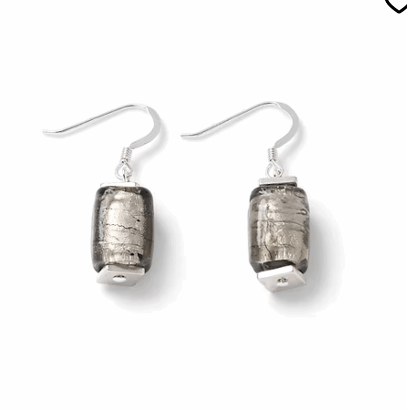 Pewter reflections earrings