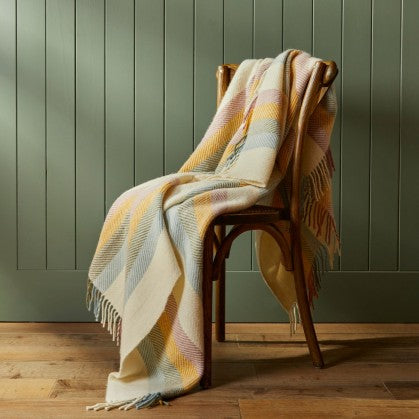 Primrose stripe throw