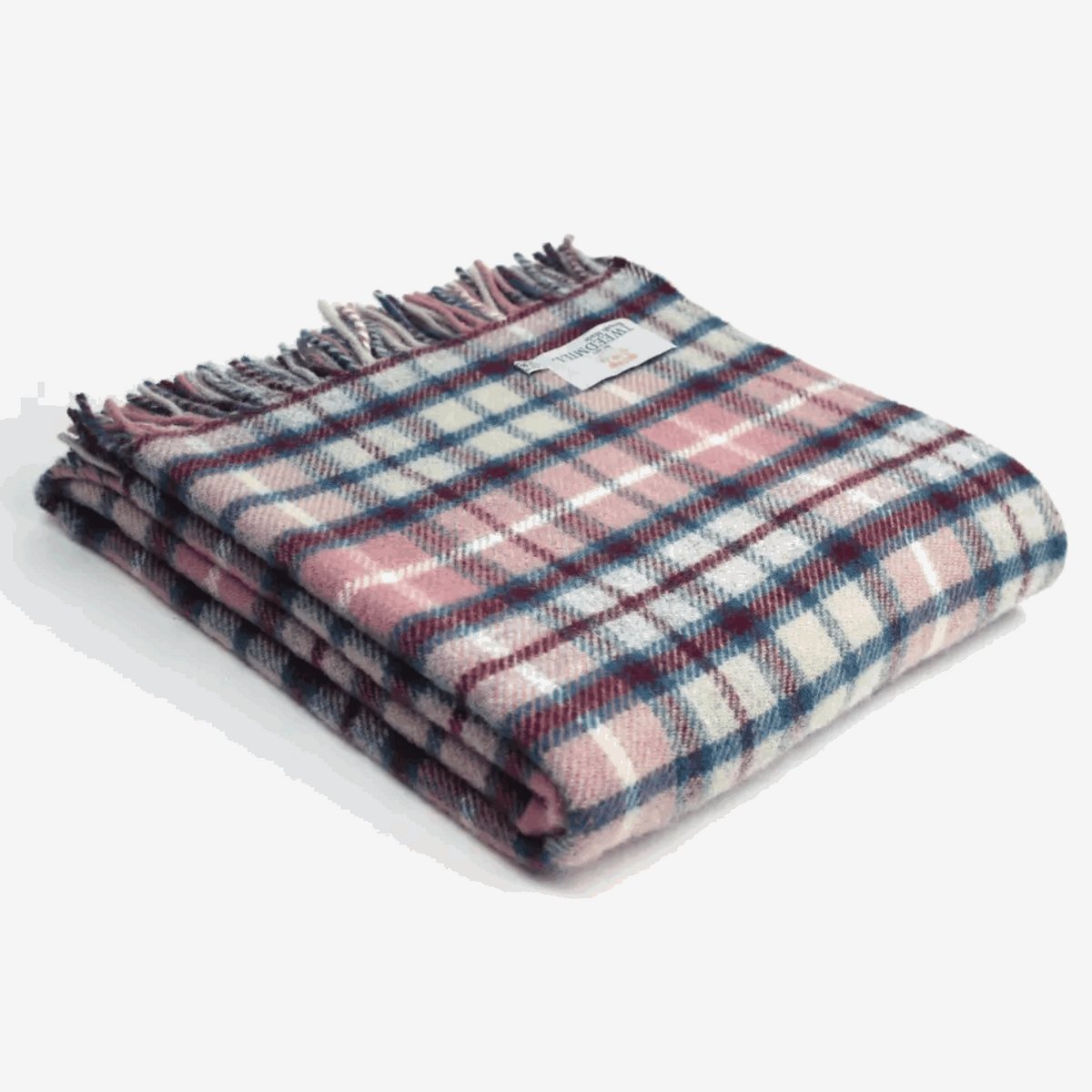 Raspberry ink check throw
