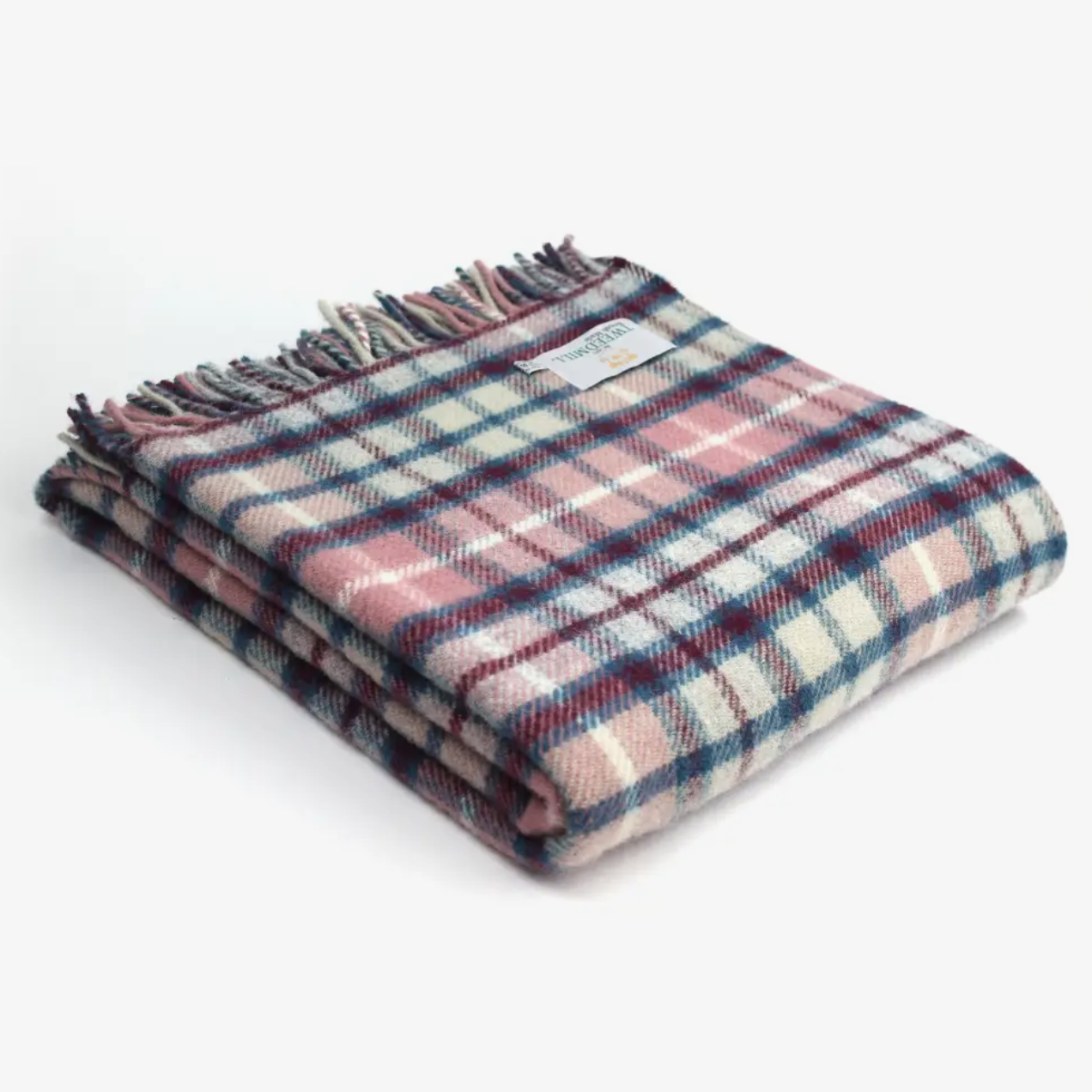 Raspberry ink check throw