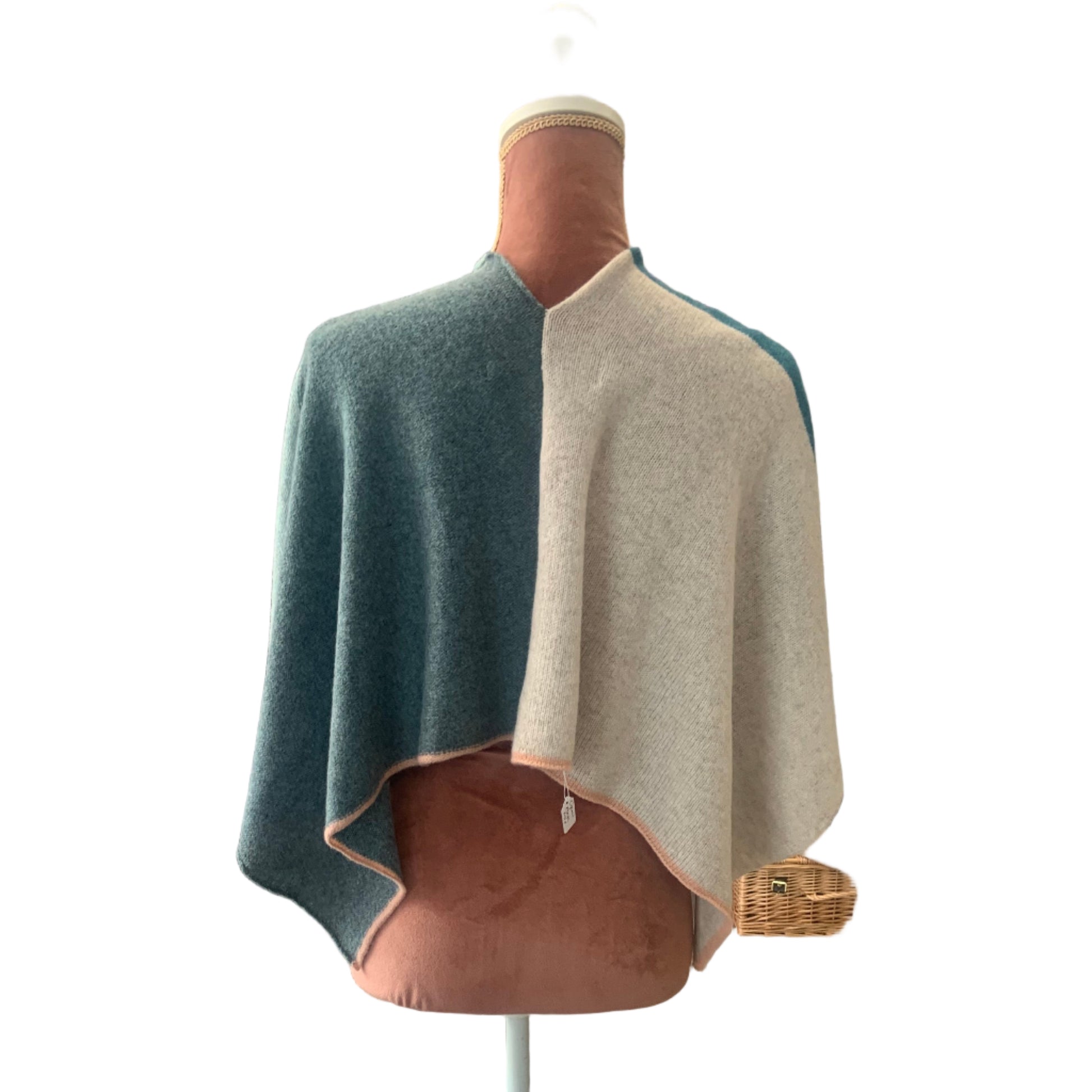 Reverse opal mini poncho 