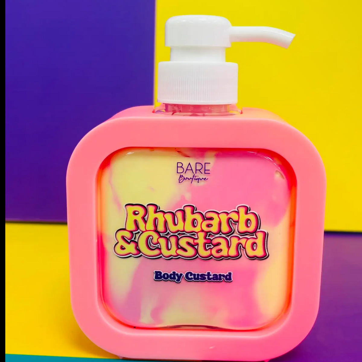 Rhubarb and custard body custard