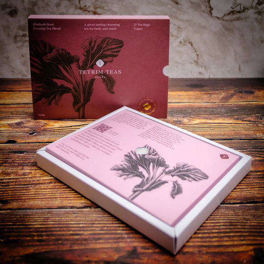 Rhubarb root cleansing tea from tetrim