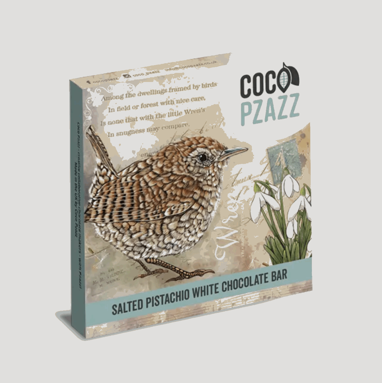 Salted pistachio and white chocolate bar