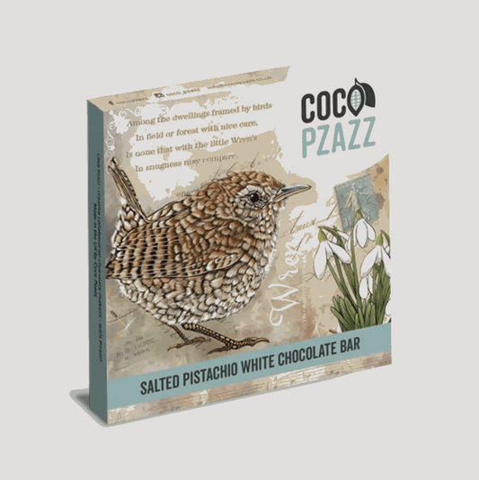 Salted pistachio and white chocolate bar