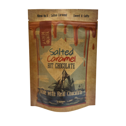 Salted caramel hot chocolate flakes| Gifts of Wales
