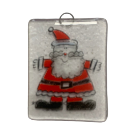 Santa glass decal decoration