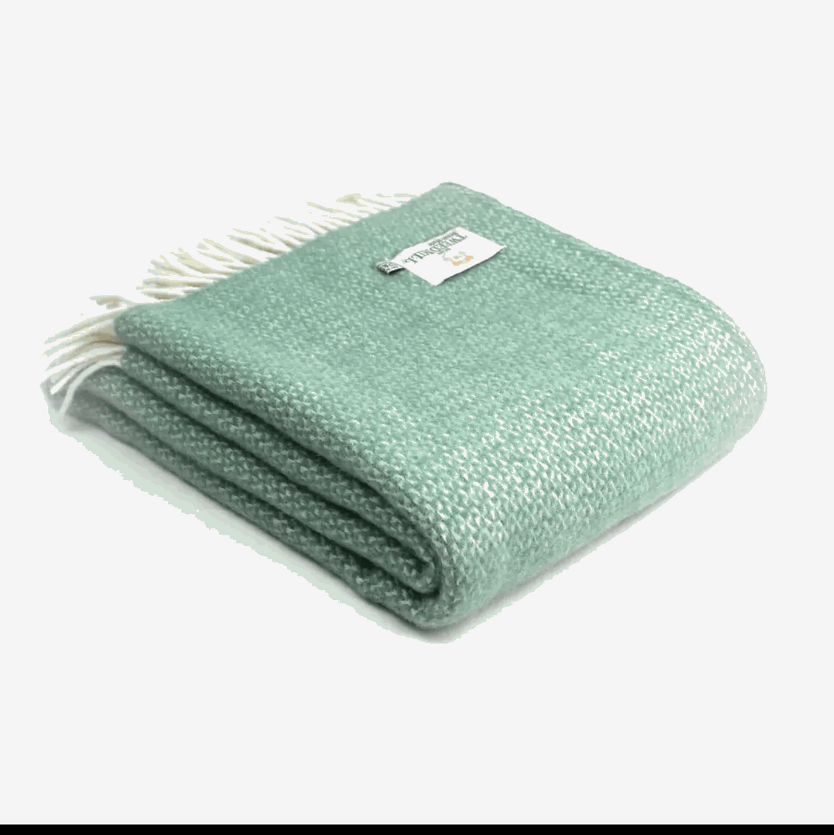 Sea green illusion throw