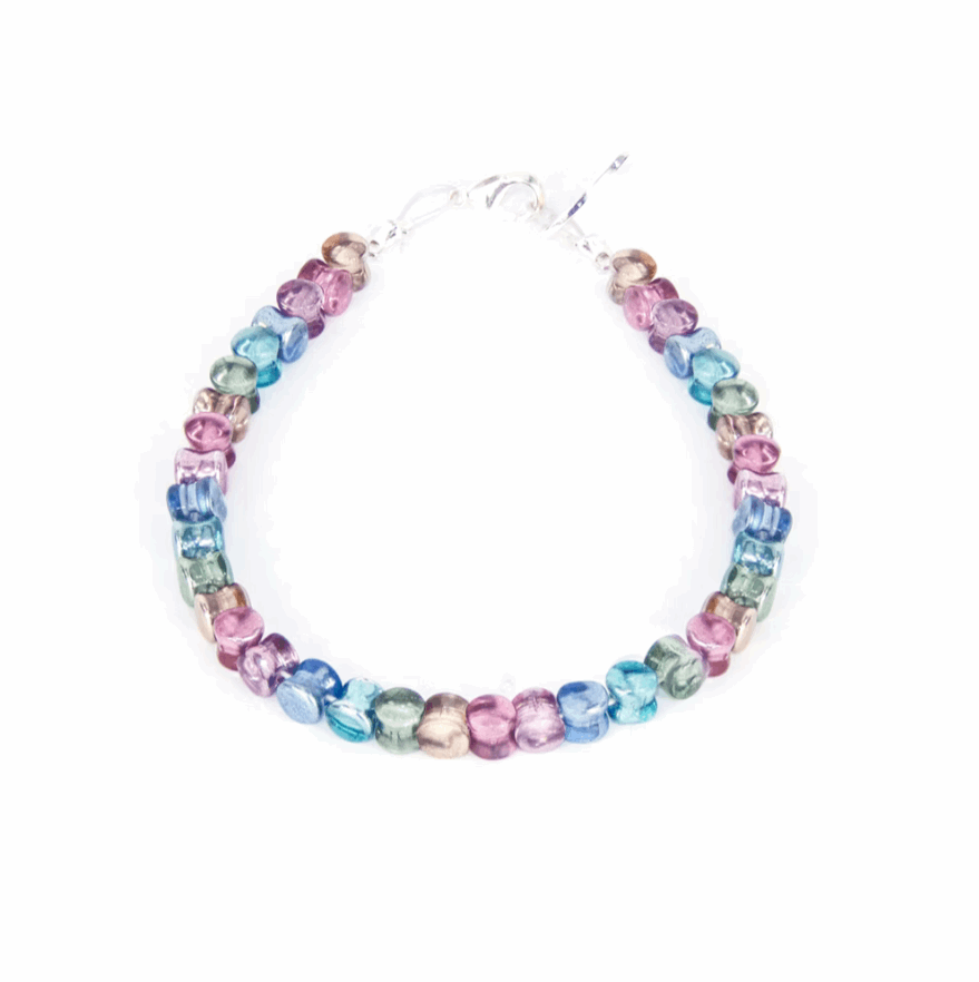 Shimmering drums pastel bracelet