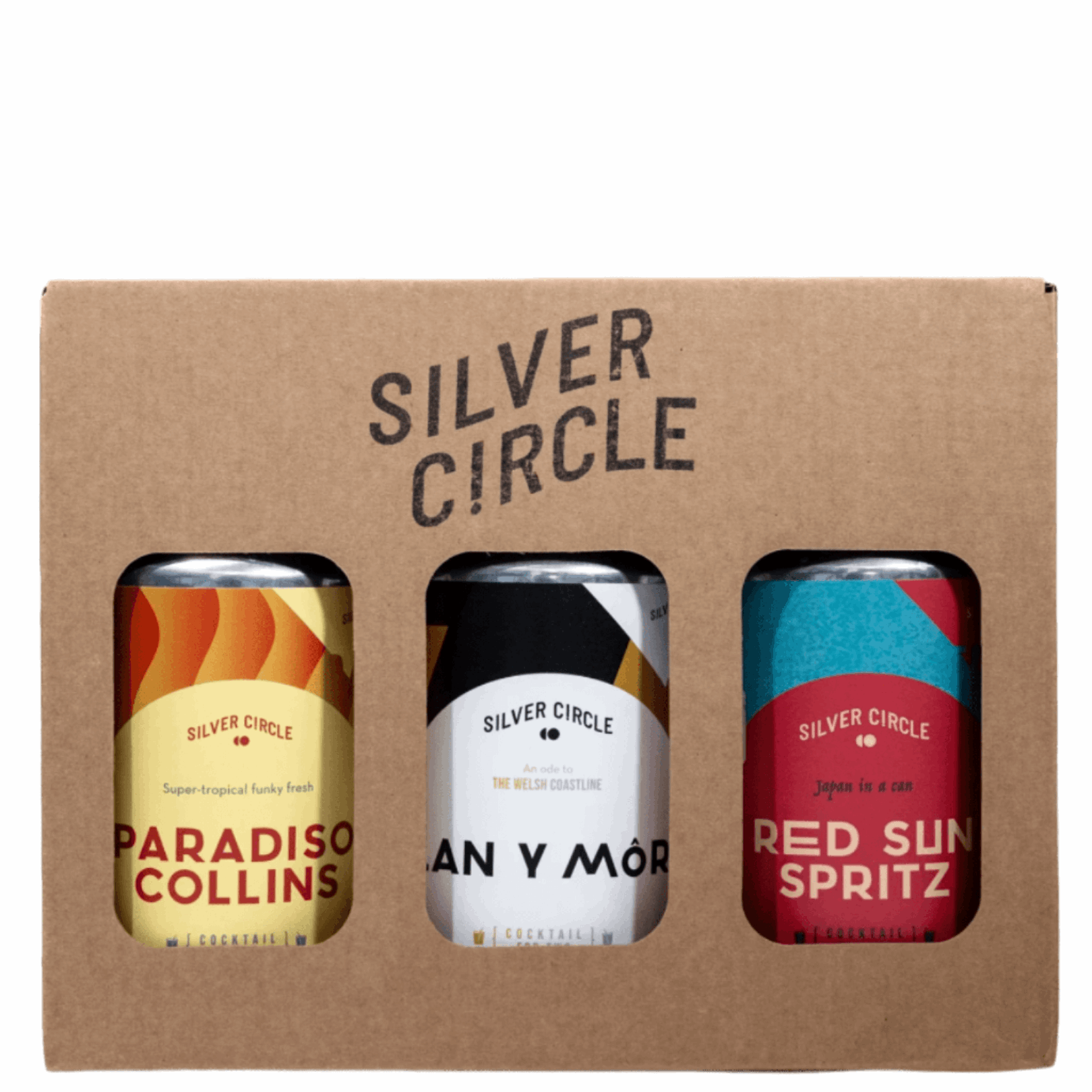 Silver circle cocktail set