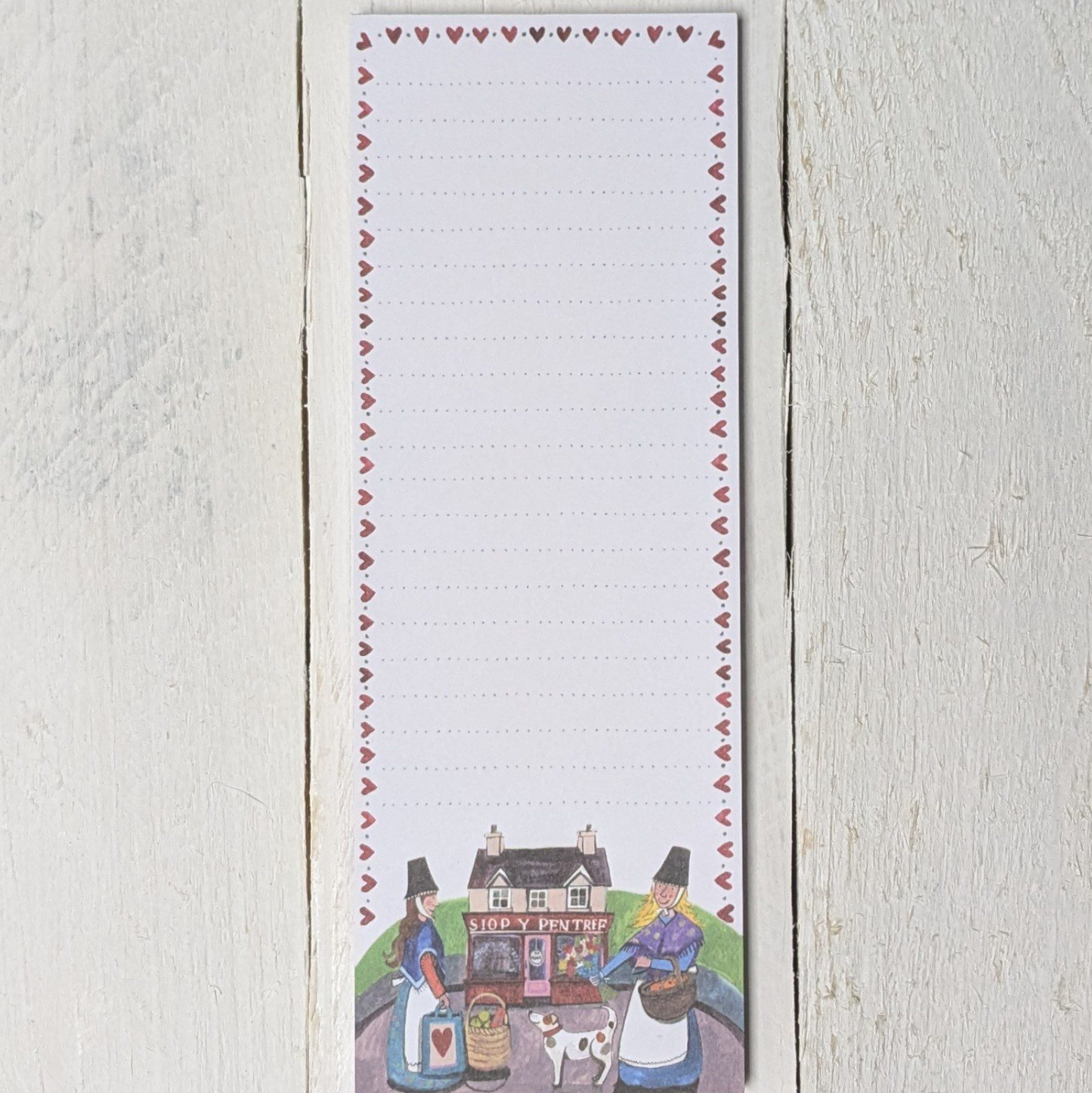 Siop y pentref list pad