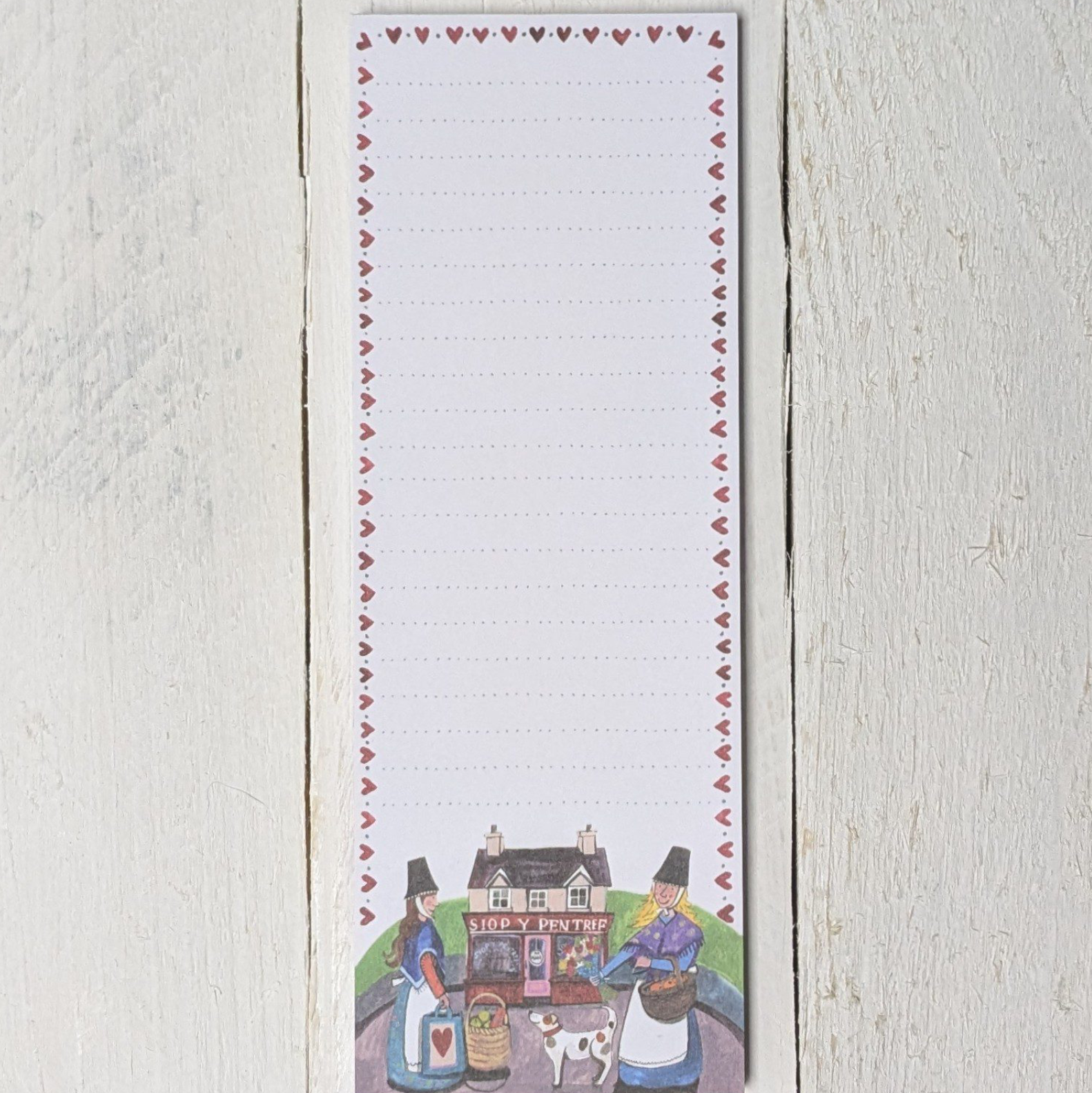 Siop y pentref list pad