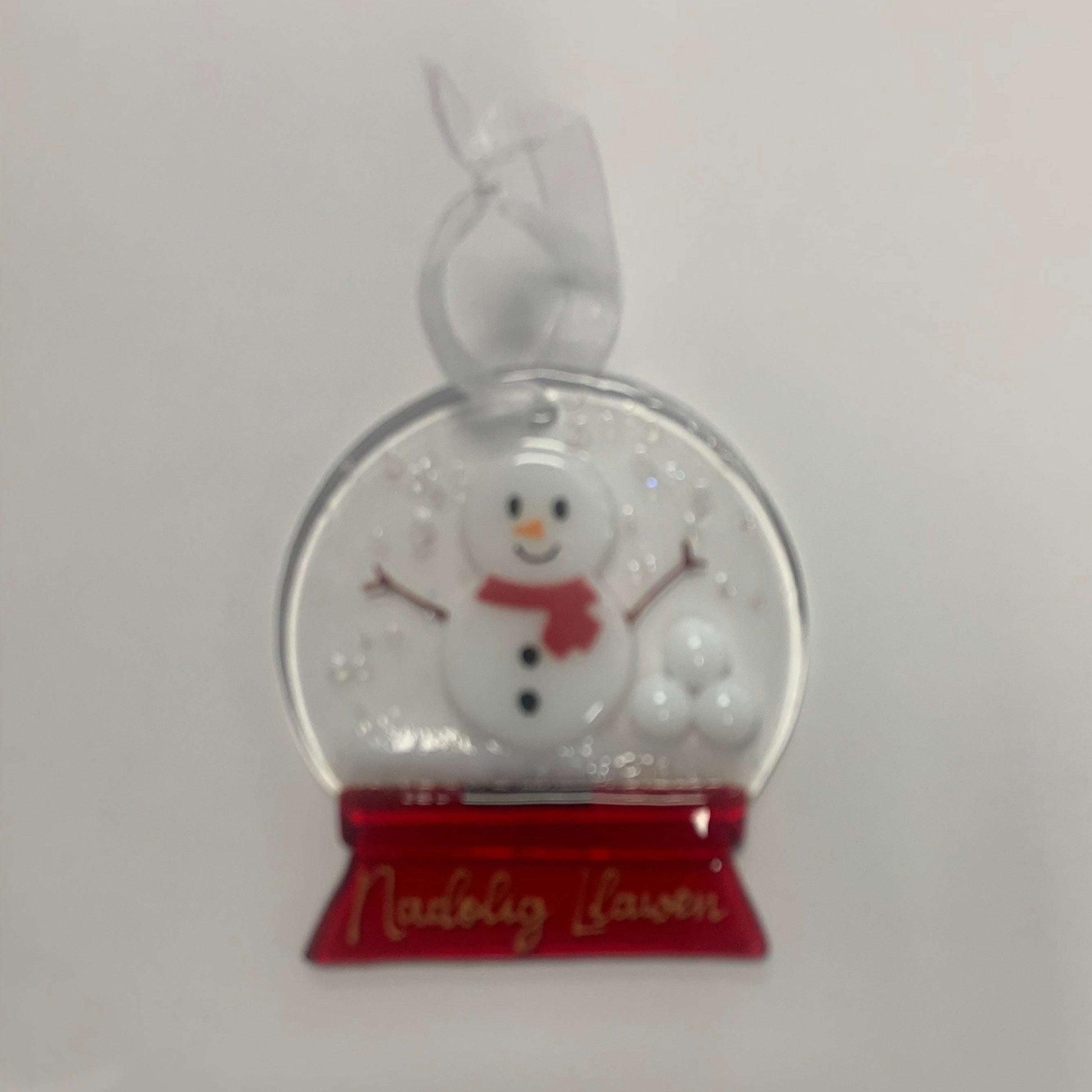 Snowman snowglobe decoration