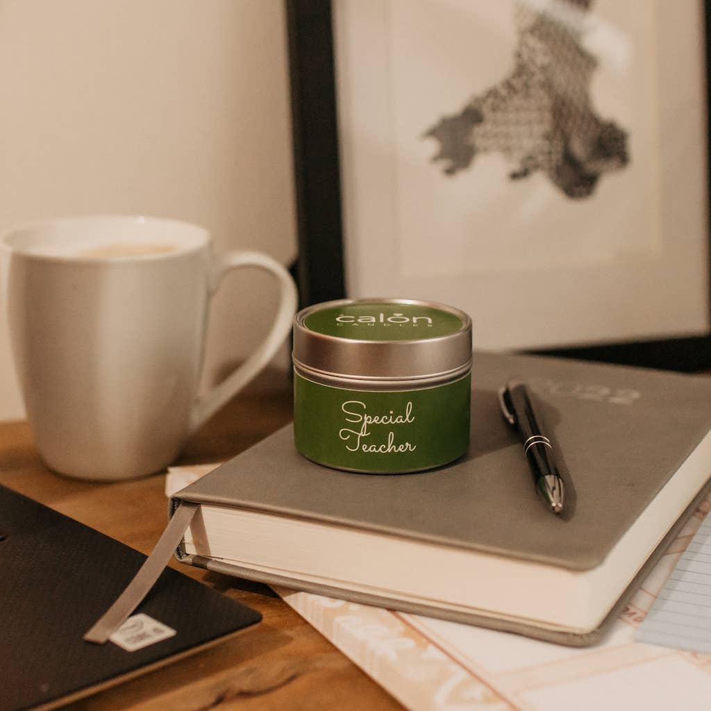 Special Teacher Scented Candle | Bilingual Mini Tin Candle|Gifts of Wales