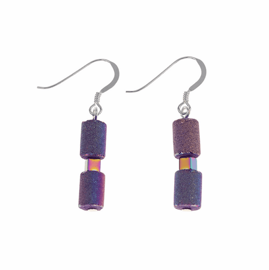 Spectrum lava glimmer earrings