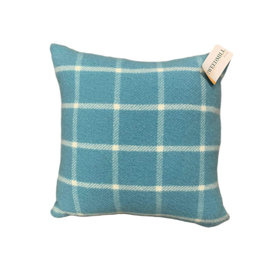Square spearmint check cushion