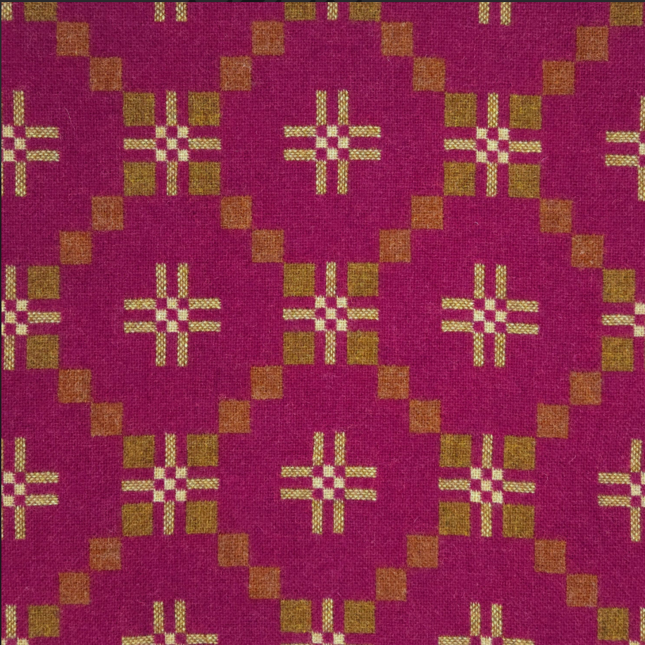 St David’s cross Rhostir throw Close up