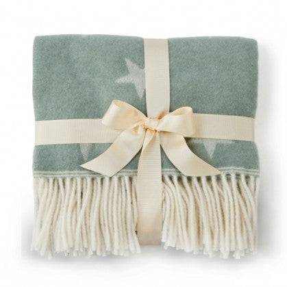 Star merino baby blanket - Gifts of Wales