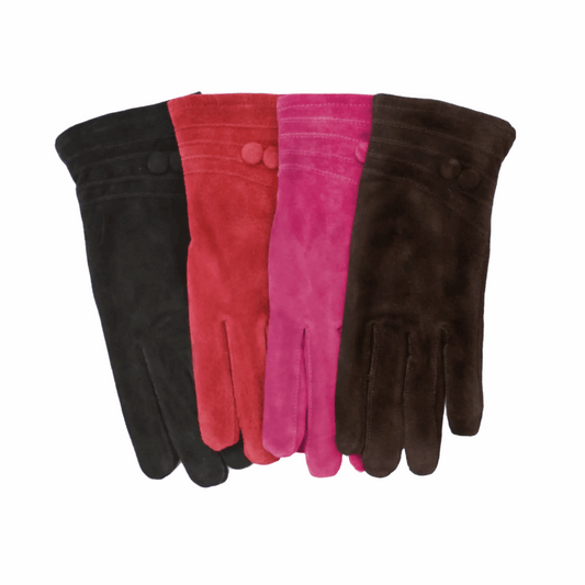Suede gloves