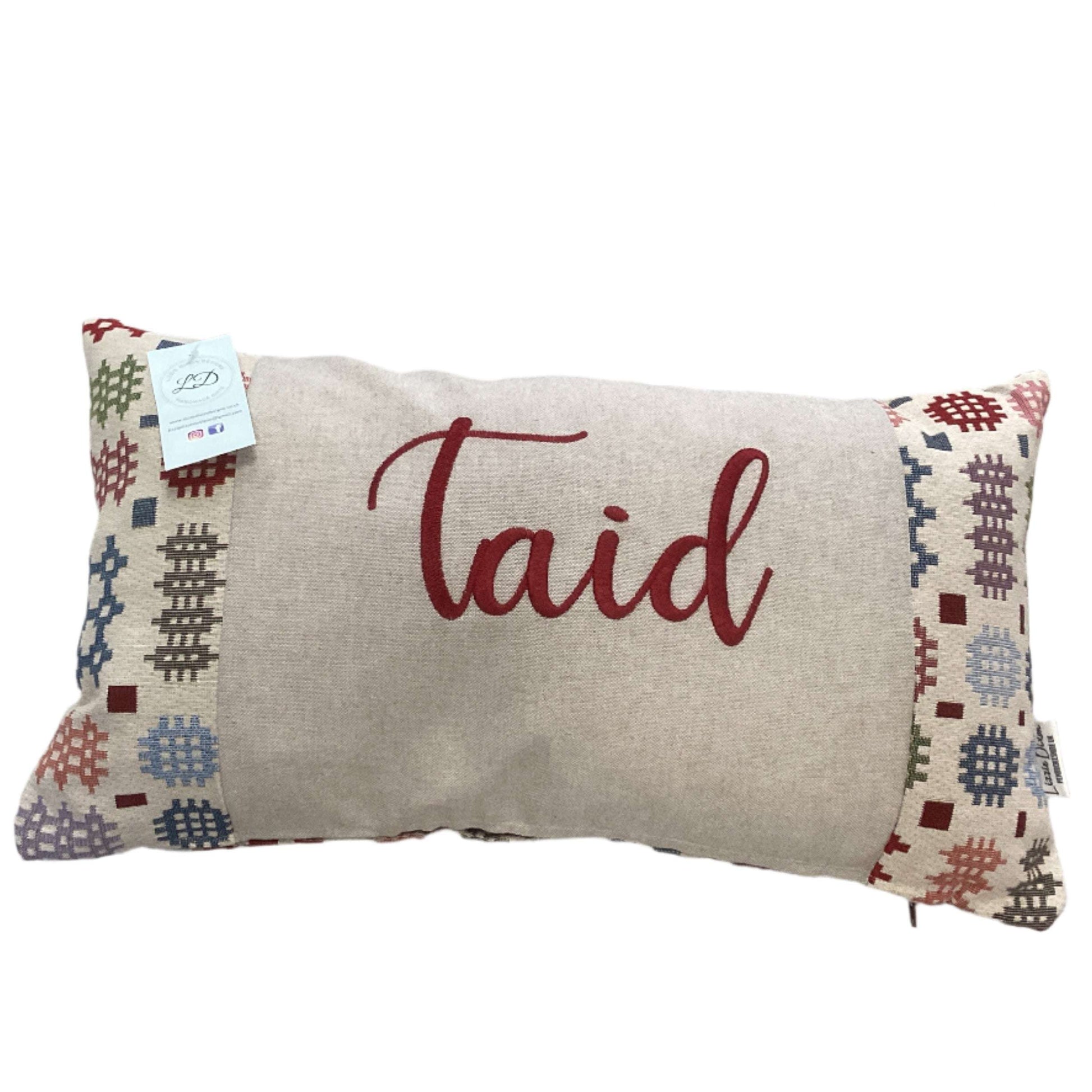 Taid Welsh tapestry design cushion| Gifts of Wales 