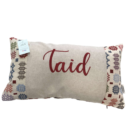 Taid Welsh tapestry design cushion| Gifts of Wales 