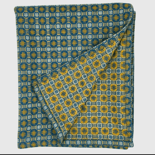 Teils teal throw
