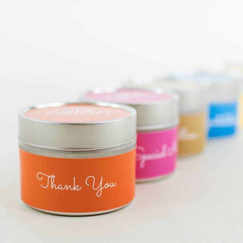 Thank You Scented Candle | Diolch Bilingual Mini Candle|Gifts of Wales