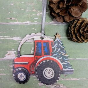 Tractor Christmas decoration | Gifts of Wales