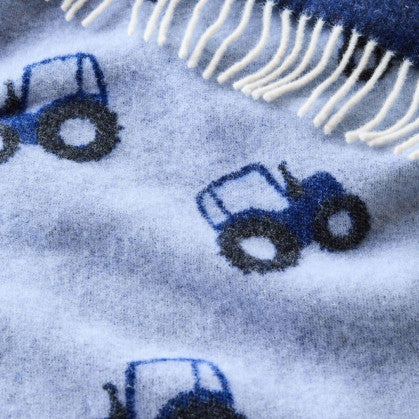 Tractor baby blanket