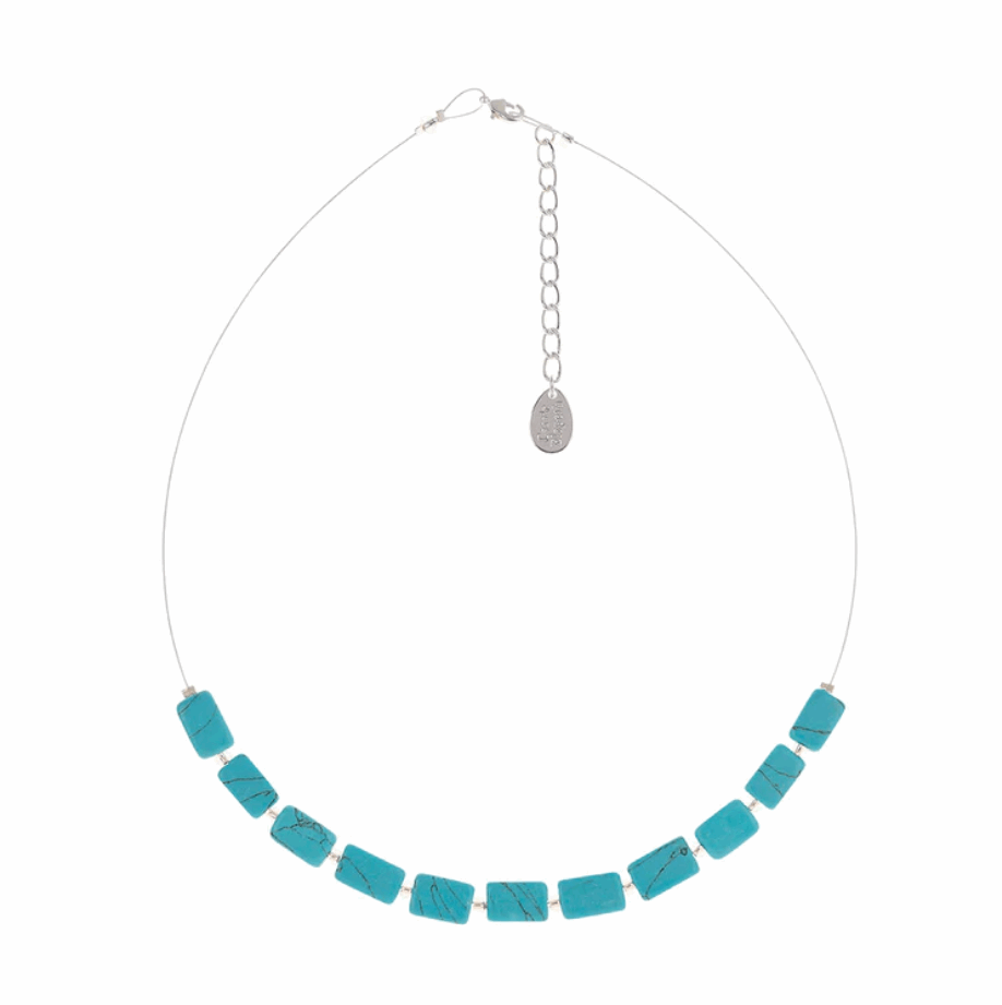 Turquoise mosaic necklace