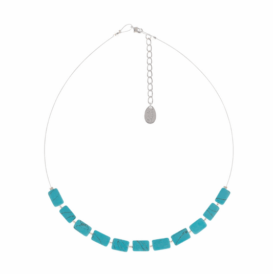 Turquoise mosaic necklace