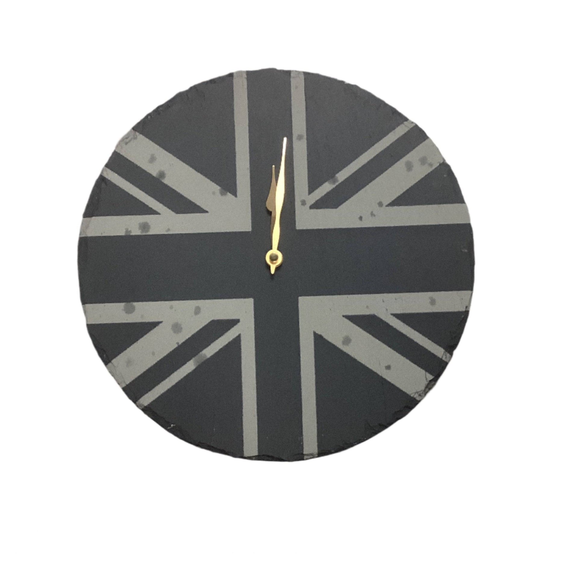 Union Jack Welsh slate clock