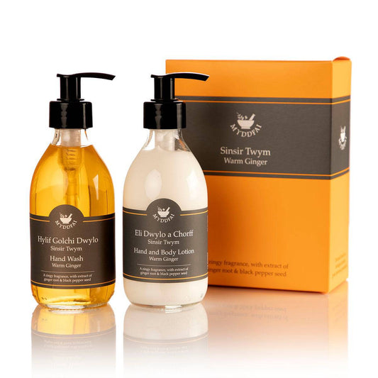 Warm ginger hand care set