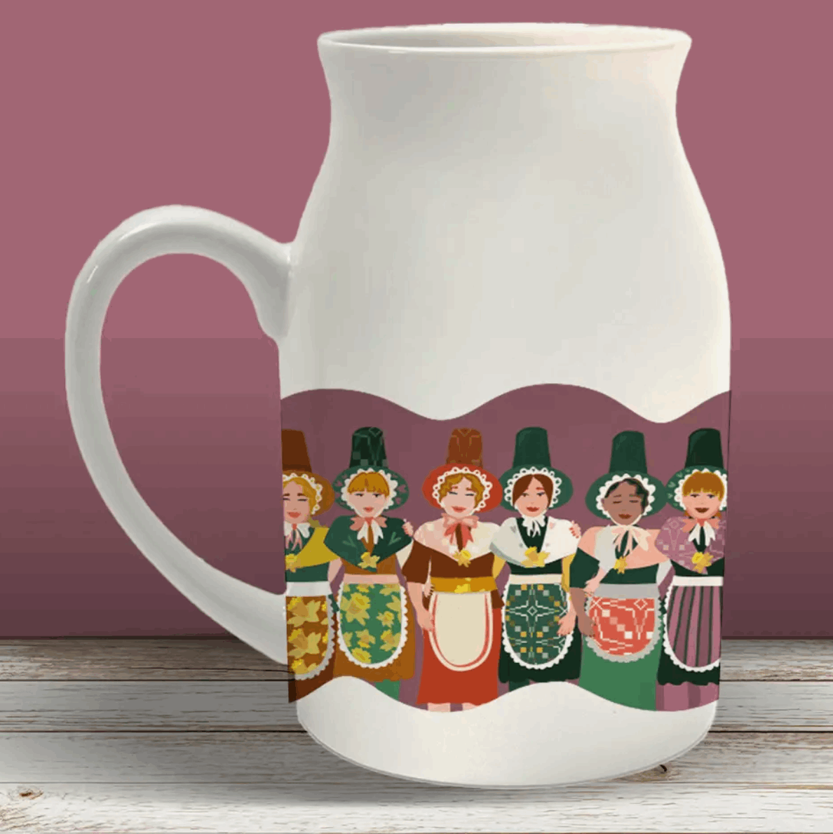Welsh folk ladies jug