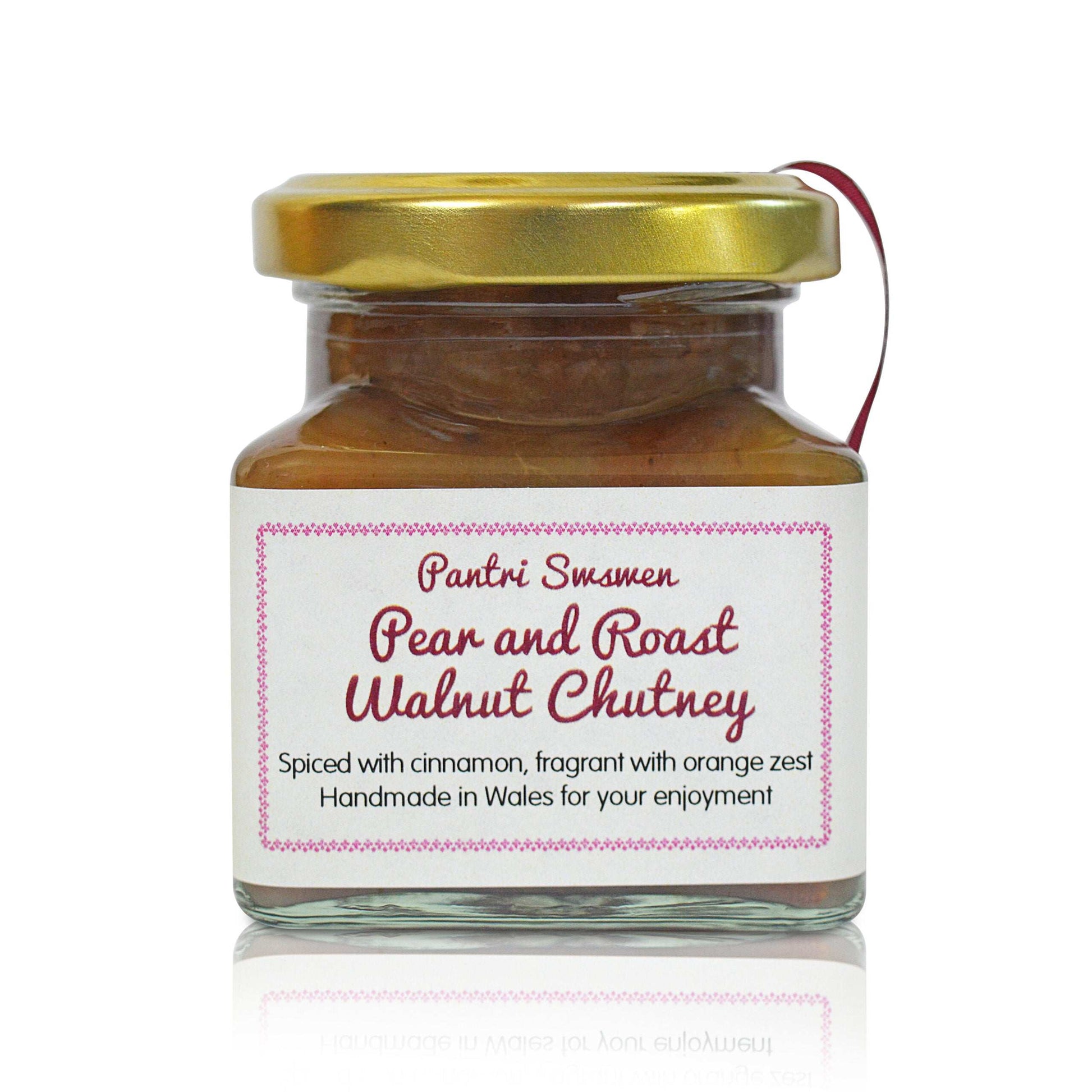 Welsh pear and roast walnut chutney
