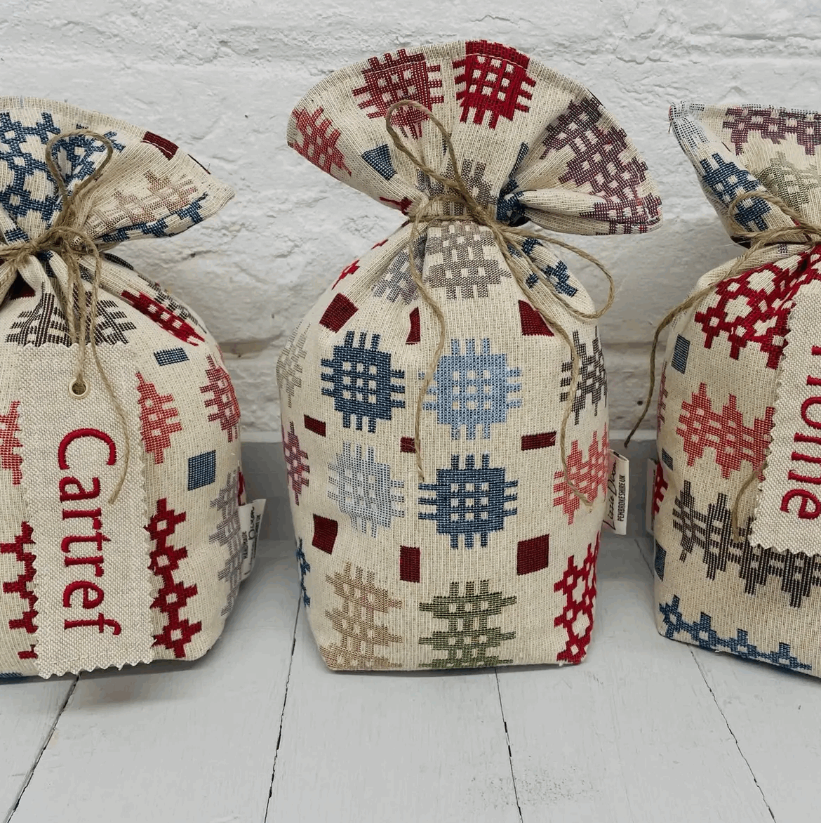 Welsh tapestry design doorstop