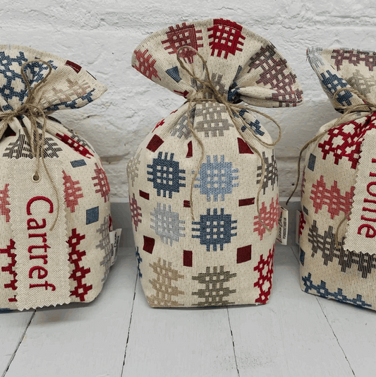Welsh tapestry design doorstop