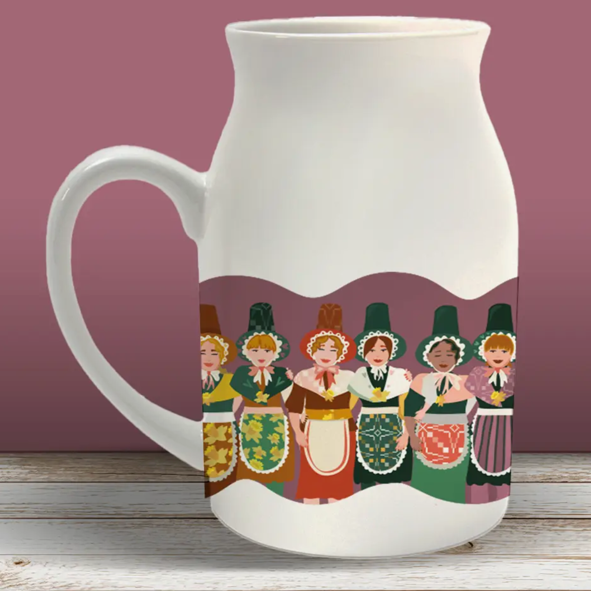 Welsh folk ladies jug