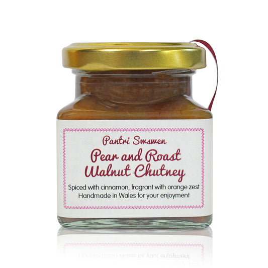 Welsh pear and roast walnut chutney