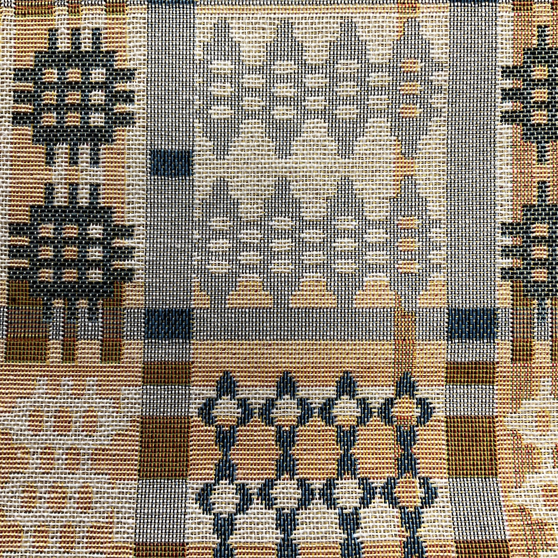 Welsh tapestry design apron Mustard