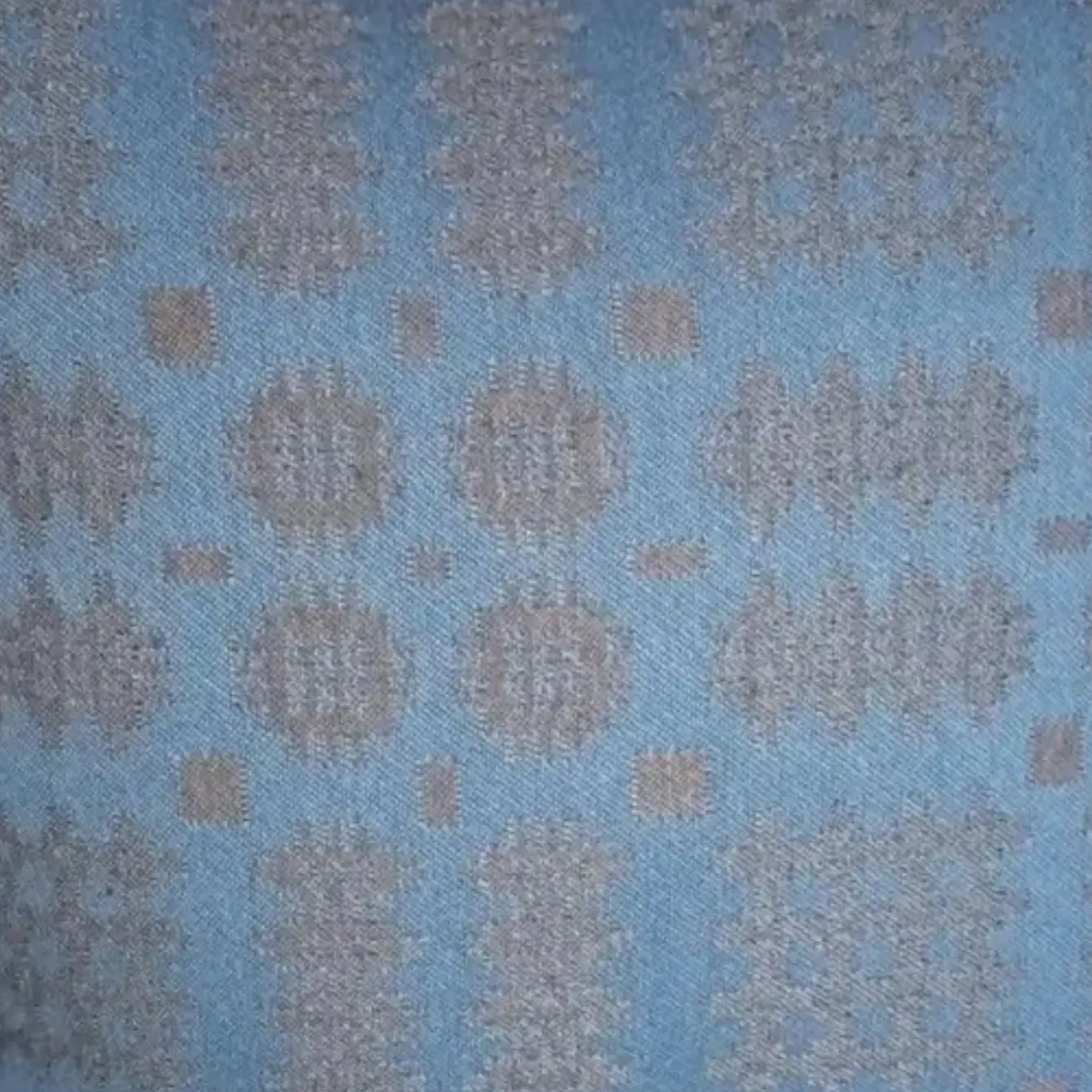 Welsh tapestry design draught excluders pigeon blue  
