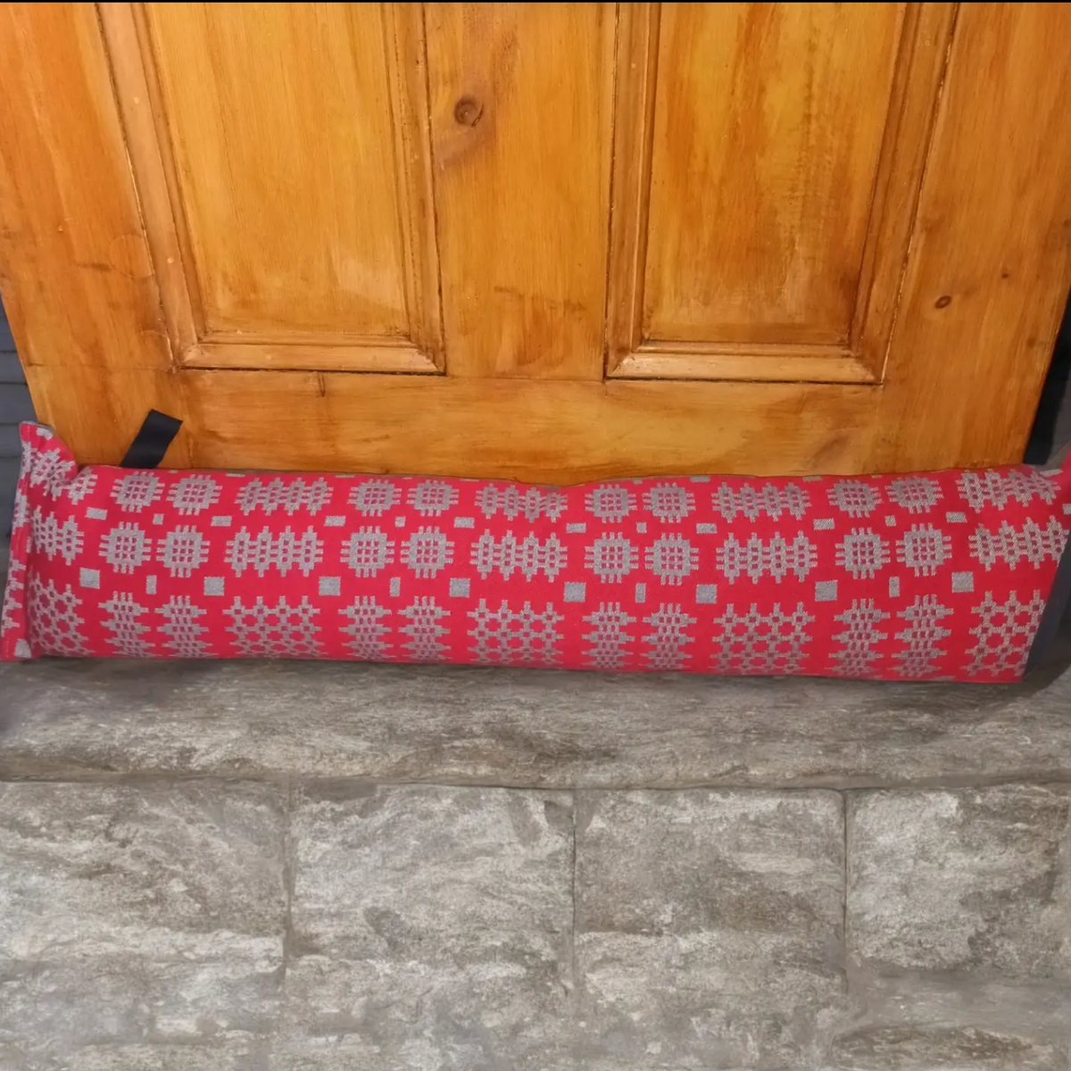 Welsh tapestry design draught excluders Red